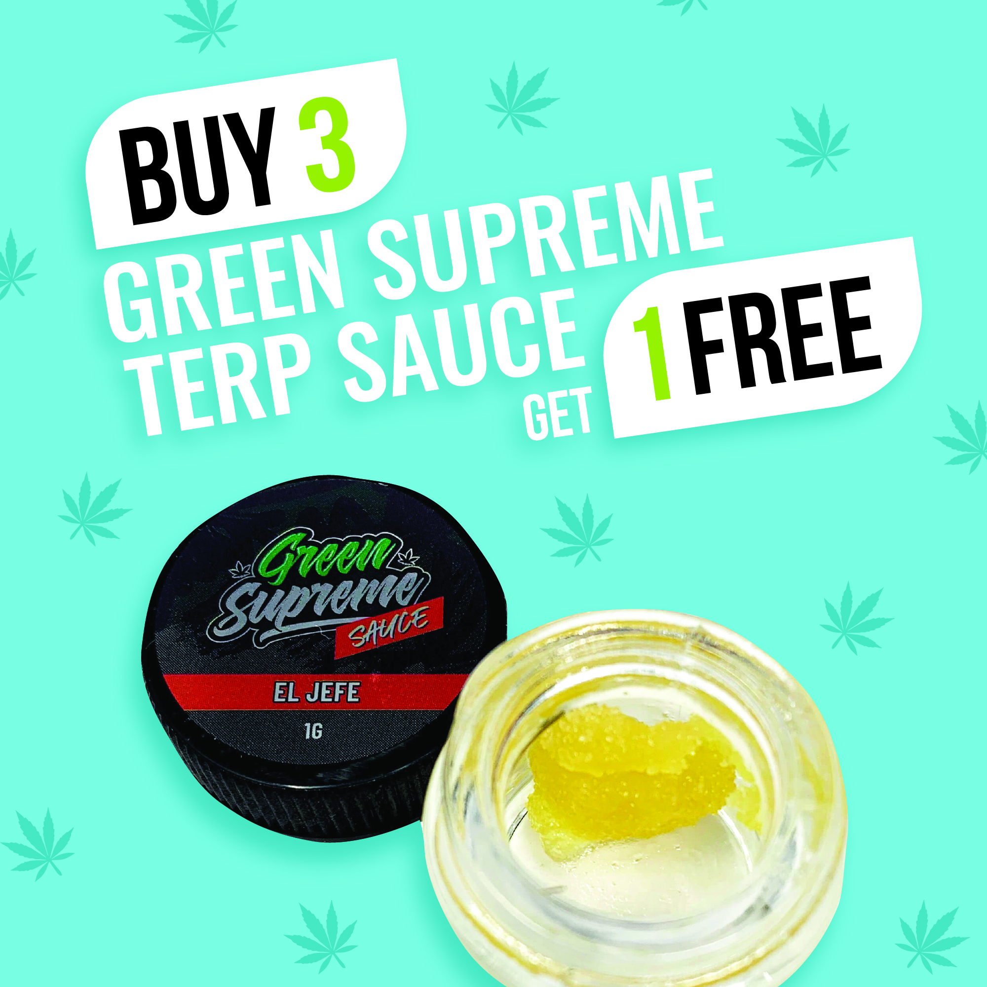 Buy 3 get 1 Free Green Supreme