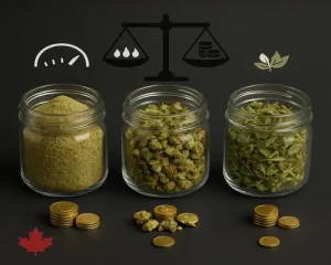 Buy Bulk Kief Canada vs shake vs trim the value equation