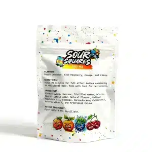Sour Squares Variety mg Back